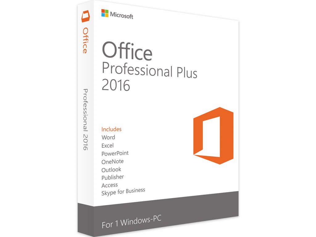 MS Office 2016 Professional - elektronische Lizenz ESD